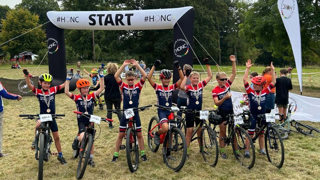 Stratford juniors at the Hell of the North Cotswolds