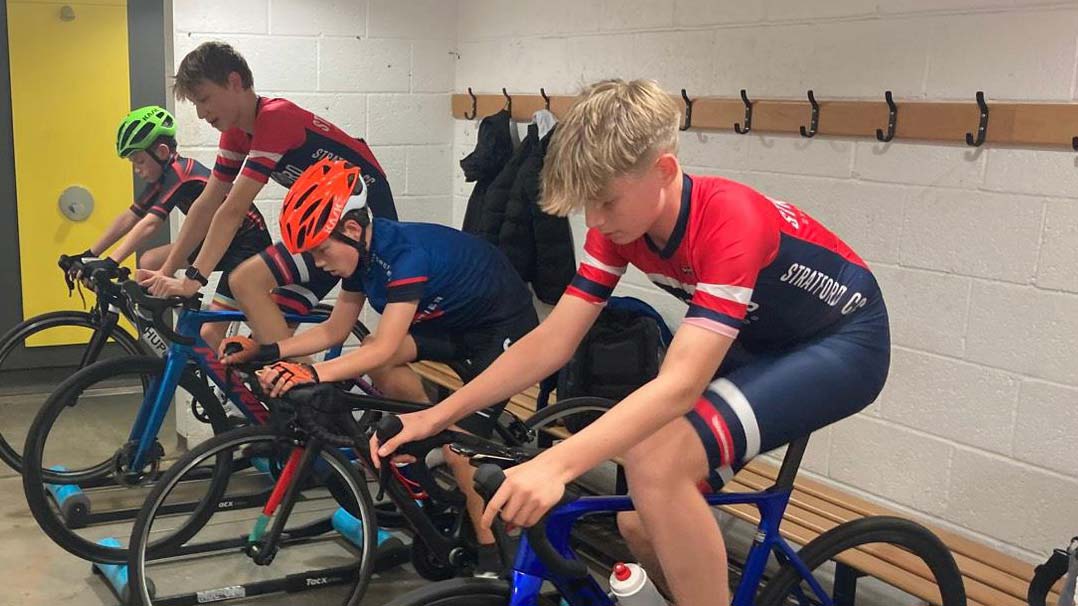 Training on rollers at the Home Guard Club